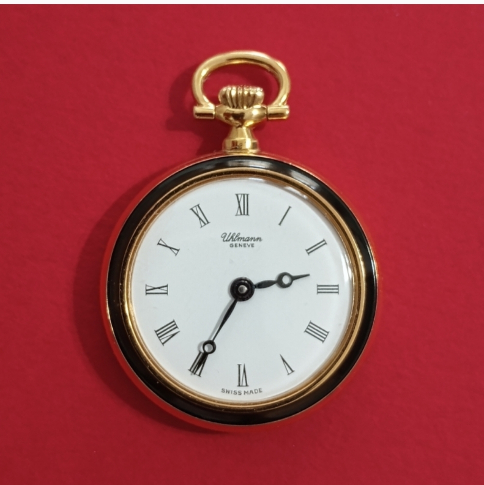 Vintage Uhlmann Wind-up Pendant 17 Jewel Watch